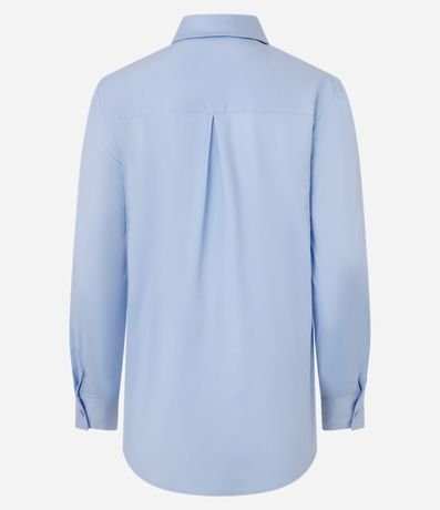 Camisa Básica en Tricolina con Botón en el Puño Largo 2