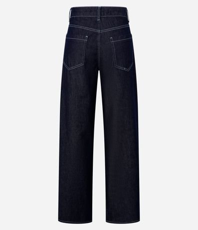 Pantalón Skater en Jeans con Pespunte Contrastante 2