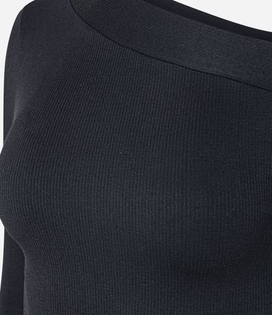 Blusa en Poliamida Seamless con Escote Asimétrico 2