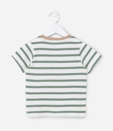 Remera Infantil con Bolsillos y Estampa Rayada - Talle 1 a 6 años 3