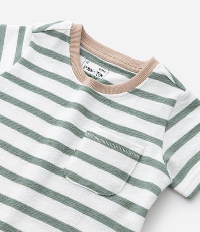 Remera Infantil con Bolsillos y Estampa Rayada - Talle 1 a 6 años 5