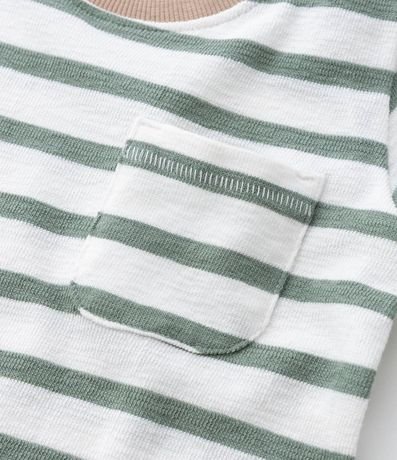 Remera Infantil con Bolsillos y Estampa Rayada - Talle 1 a 6 años 6