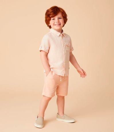 Bermuda Infantil en Lino con Bolsillo - Talle 1 a 5 años