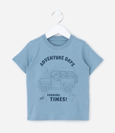 Remera Infantil con Estampa en Relieve de Carro - Talle 1 a 6 años 2