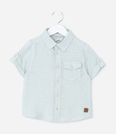 Camisa Infantil en Viscolino con Pequeño Bolsillo - Talle 1 a 4 años 2