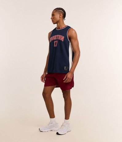 Musculosa Deportiva de Baloncesto con Tecnologia Dry y Estampa Lettering Boston 5