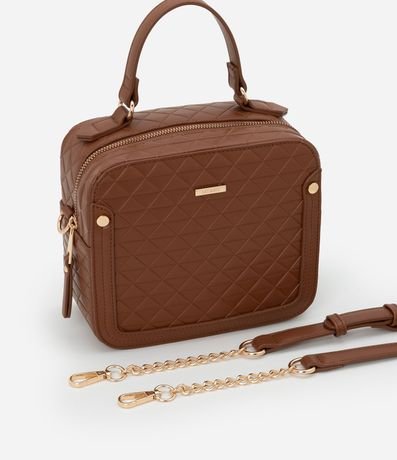 Bolsa Cámara Bag Transversal Mediana con Asa con Cadena 7