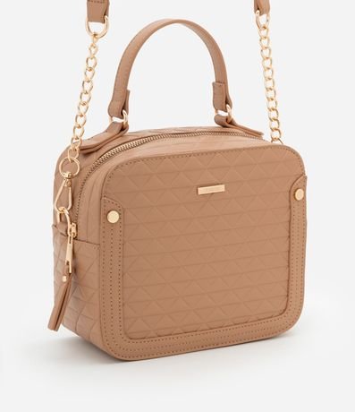 Bolsa Cámara Bag Transversal Mediana con Asa con Cadena