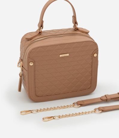 Bolsa Cámara Bag Transversal Mediana con Asa con Cadena 7