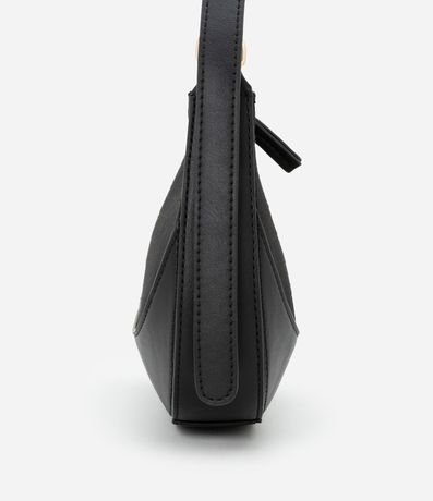 Bolsa Baguette Pequeña con Textura Embossed y Estampa Triangular 3