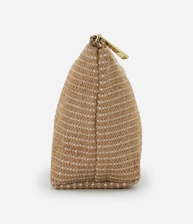 Neceser Trapecio en Ráfia con Detalle Embossed 2