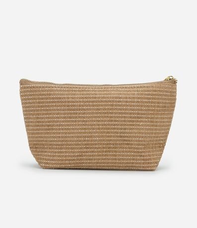 Neceser Trapecio en Ráfia con Detalle Embossed 3