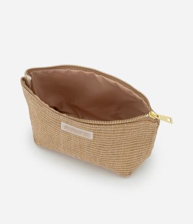 Neceser Trapecio en Ráfia con Detalle Embossed 4