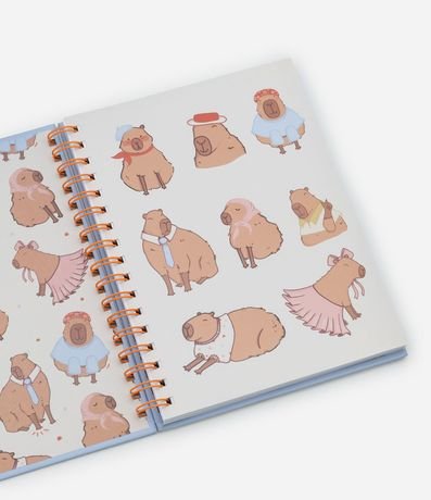 Cuaderno con Espiral y Estampa de Capivara 3