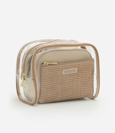 Kit 03 Neceseres con Formas Diversas y Textura Embossed