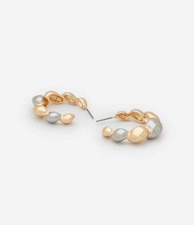 Caravana Aro en Forma de Croissant Bicolor 2