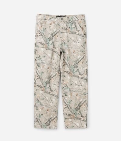 Pantalones Baggy de sarga estampada Twig