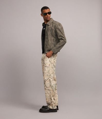 Pantalones Baggy de sarga estampada Twig 3