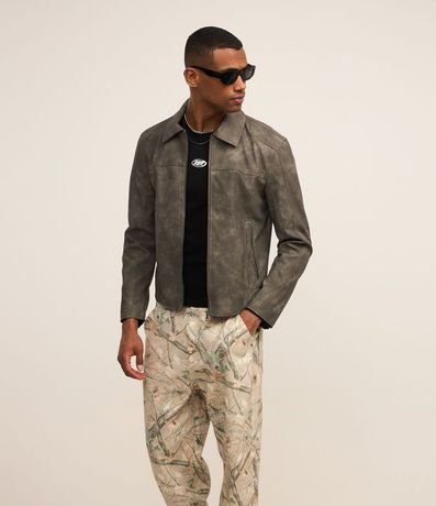 Pantalones Baggy de sarga estampada Twig 5