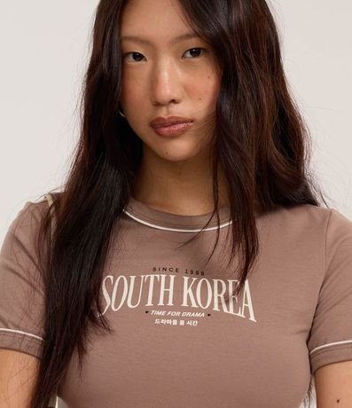 Blusa New T-shirt en Algodón con Estampa South Korea 3