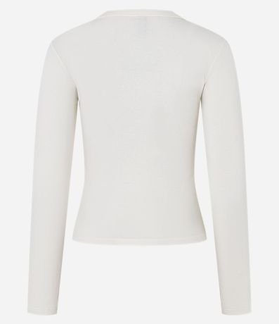 Cardigan en Rib con Abotonado Delantero 5