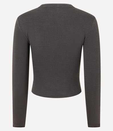 Blusa en Rib con Bajo Asimétrica 4