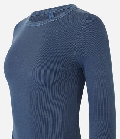 Blusa en Rib con Bajo Asimétrica 4