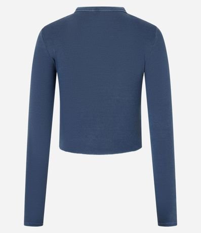 Blusa en Rib con Bajo Asimétrica 5