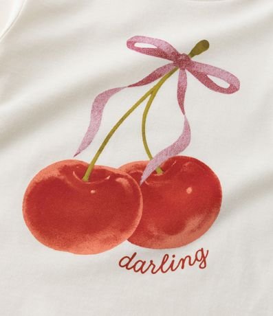 Blusa Infantil con Estampa de Cerezas - Talle 1 a 6 años 4