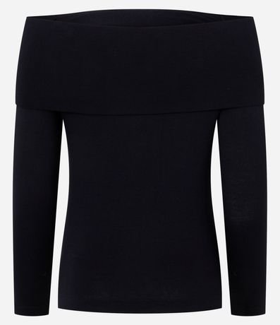 Blusa Hombro a Hombro en Viscosa con Escote Virado 6