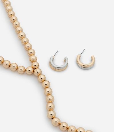 Conjunto de Collar y Caravana en Metal con Baño Mixto 2