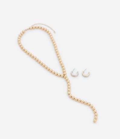 Conjunto de Collar y Caravana en Metal con Baño Mixto 3