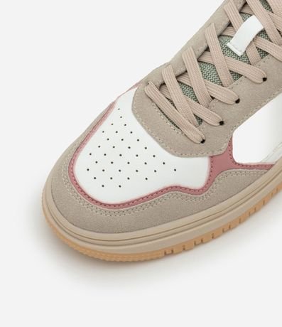 Championes Casual en PU con Recortes Contrastantes 5