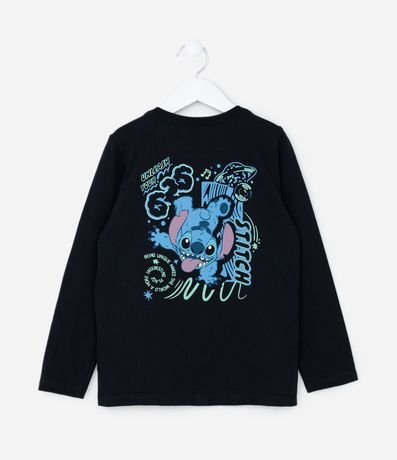 Remera Infantil con Estampa Frente y Espalda Stitch - Talle 3 a 10 años 2