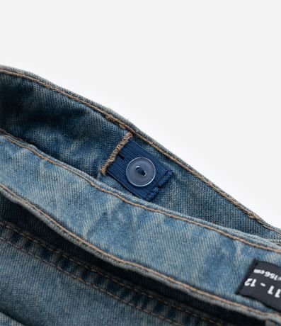 Pantalón Baggy Infantil en Jeans Dirty con Bolsillos Cargo - Talle 5 a 14 años 4