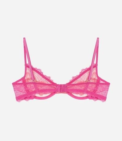 Soutien Sin copa con Aro en Encaje Floral con Recorte Cutout 5