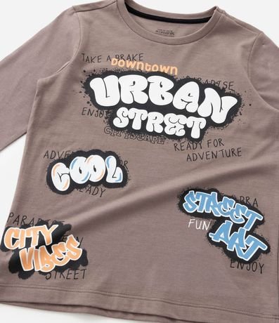 Pijama Infantil con Estampa Grafitada - Talle 5 a 14 años 9
