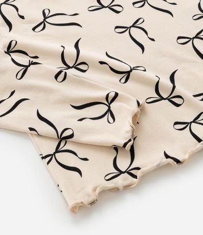 Remera Corta Infantil con Estampa Moñas - Talle 5 a 14 años 5