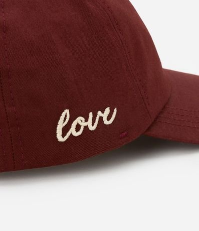Gorra Aba Curva en Sarga con Bordado Corazón Love 5