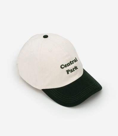 Gorra Ala Curva en Sarga con Bordado Central Park