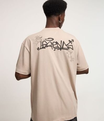 Remera T-shirt Boxy en Malla con Estampa Angels 5