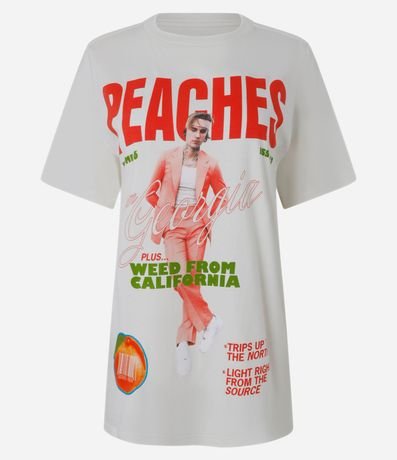Remera T-shirt en Algodón con Estampa Peaches Justin Bieber 4