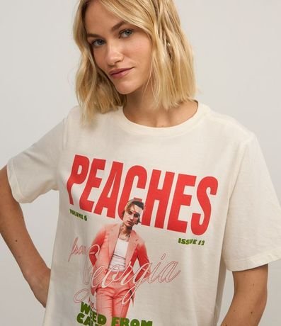 Remera T-shirt en Algodón con Estampa Peaches Justin Bieber 1