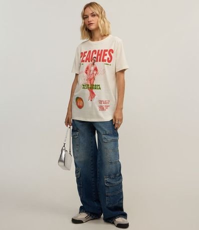 Remera T-shirt en Algodón con Estampa Peaches Justin Bieber 2