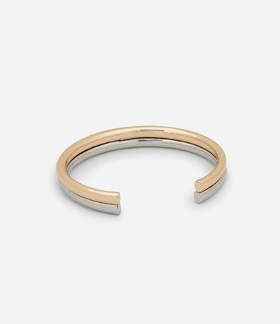 Pulsera Doble Rígido con Abertura Bicolor 2