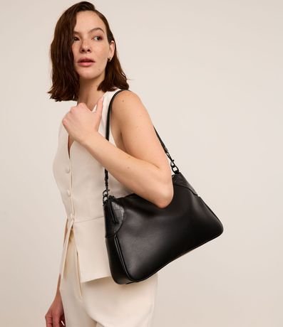 Bolsillo Shoulder Mediana con Detalles Crocco