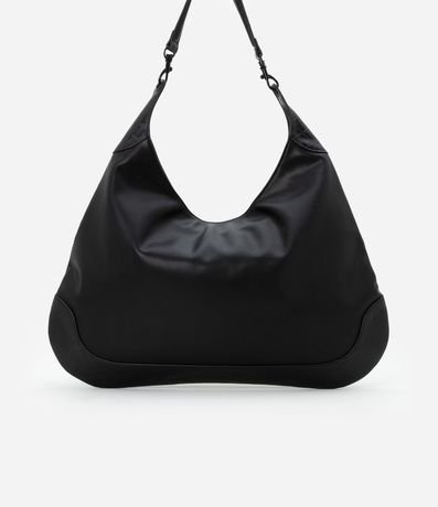 Bolsa Hobo con Detalles en Textura Crocco y Hebillas en la Asa 4