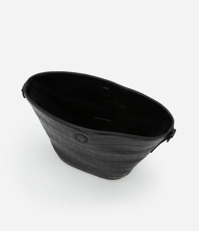 Cartera Shoulder Pequeña con Textura Crocco y Asa Ajustable 6