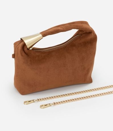 Bolsa Transversal Pequeña con Asa Larga de Cadena y Detalle de Metal 5