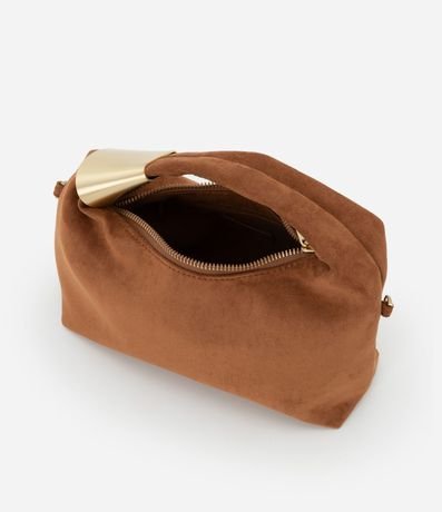 Bolsa Transversal Pequeña con Asa Larga de Cadena y Detalle de Metal 6